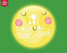Logo Design entry 2373503 submitted by gembelengan to the Logo Design for The logo will say: YOU ARE ACTUAL SUNSHINE run by toshasmiles