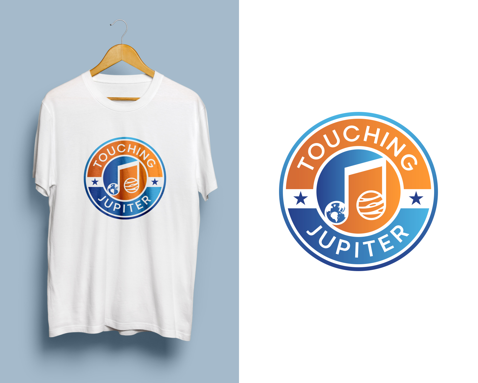 Logo Design entry 2376342 submitted by Tony_Brln to the Logo Design for TouchingJupiter run by 450greenie