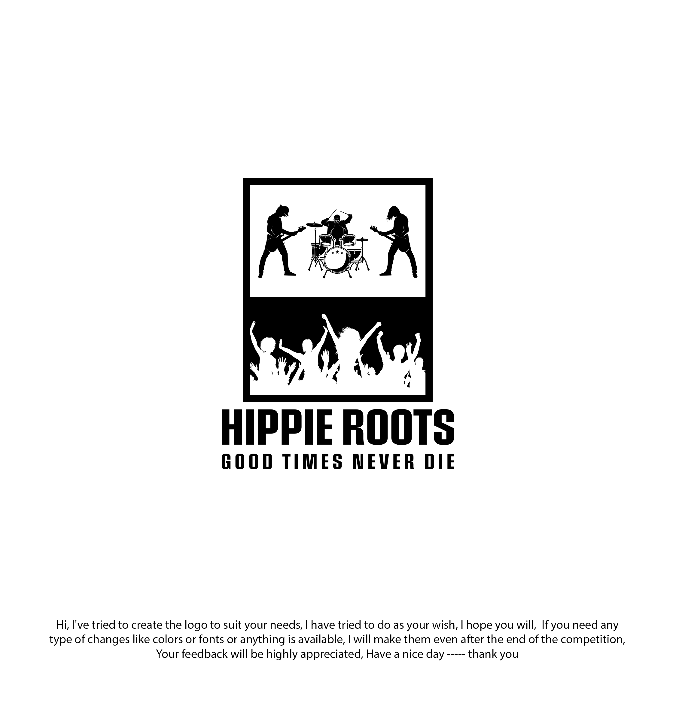 Logo Design entry 2378864 submitted by ENVIRON to the Logo Design for Hippie Roots run by Green machine 