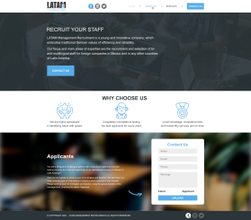 Web Design entry 2379070 submitted by CoralReef to the Web Design for LATAM Management Recruitment run by cmcons