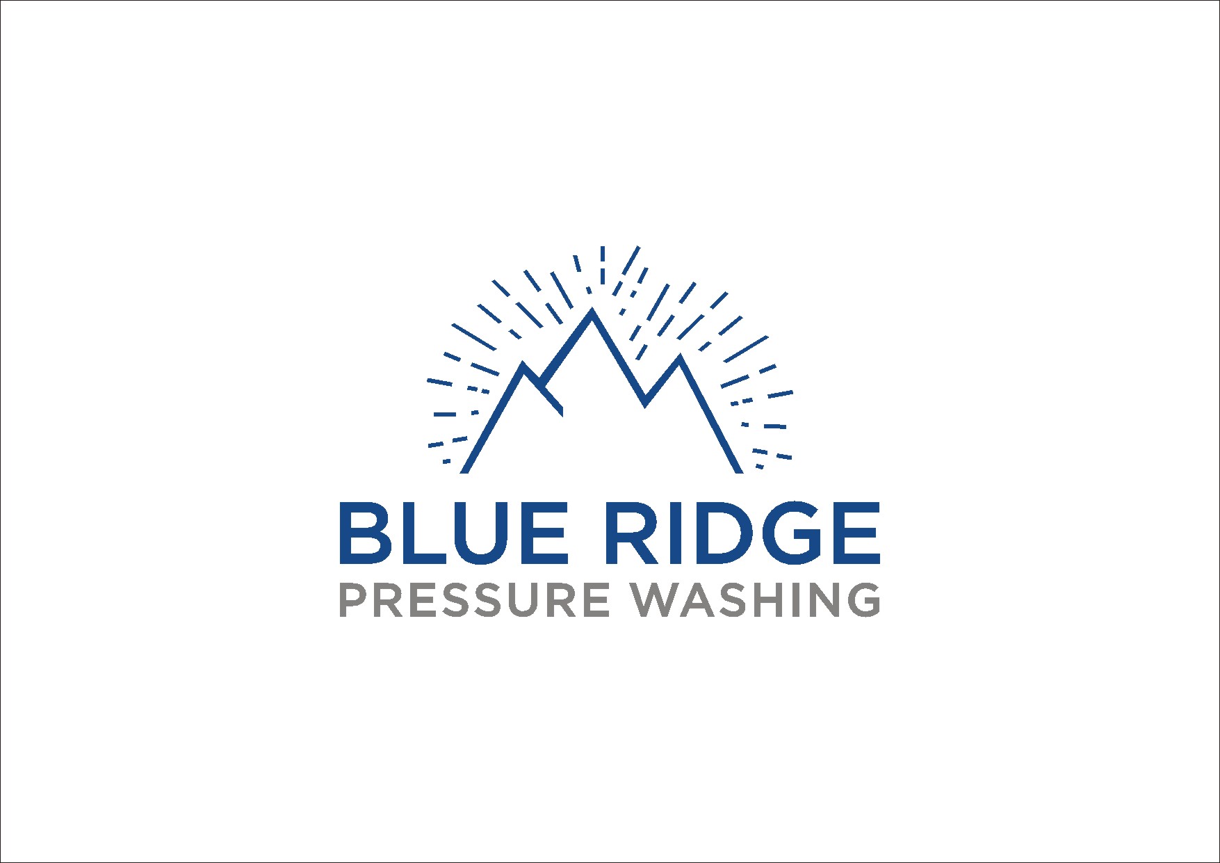 Logo Design entry 2379109 submitted by brahamb to the Logo Design for Blue Ridge Pressure Washing run by Jwince90