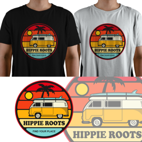 Logo Design entry 2381490 submitted by RAMG to the Logo Design for HIPPIE ROOTS run by Green machine 