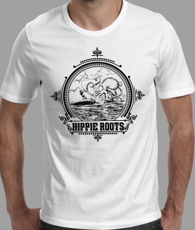 T-Shirt Design entry 2383949 submitted by doel_tangsi to the T-Shirt Design for HIPPIE ROOTS run by Green machine 
