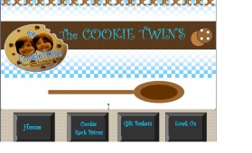 Web Design entry 89032 submitted by jojomarie to the Web Design for The Cookie Twins run by tml7669