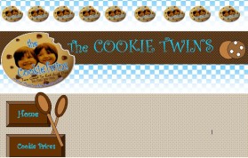 Web Design entry 89035 submitted by KayleeBugDesignStudio to the Web Design for The Cookie Twins run by tml7669