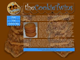 Web Design entry 89037 submitted by SilentPen to the Web Design for The Cookie Twins run by tml7669