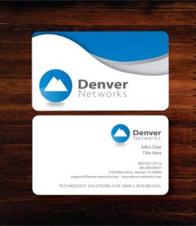 Business Card & Stationery Design entry 91442 submitted by KayleeBugDesignStudio to the Business Card & Stationery Design for Denver Networks run by denvernetworks