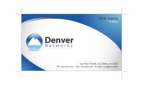 Business Card & Stationery Design Entry 91453 submitted by FAadz to the contest for Denver Networks run by denvernetworks