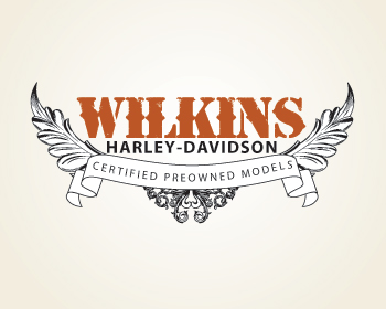 Logo Design entry 92454 submitted by KayleeBugDesignStudio to the Logo Design for Wilkins Harley-Davidson www.wilkinsharley.com run by WilkinsHarley