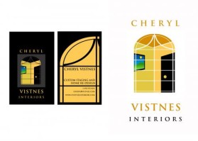 Logo Design entry 18646 submitted by LogoMotives to the Logo Design for Cheryl Vistnes Interior re-design and staging run by cvistnes
