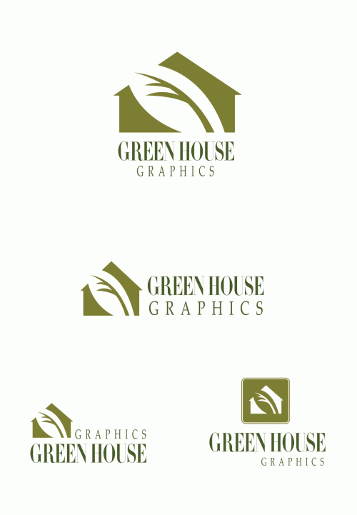 Logo Design entry 18971 submitted by ginalin to the Logo Design for Green House Graphics run by greenhousegraphics