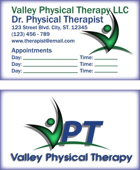 Business Card & Stationery Design entry 98705 submitted by kenneth to the Business Card & Stationery Design for Valley Physical Therapy Bus Card & Stationery run by jogriffinvpt