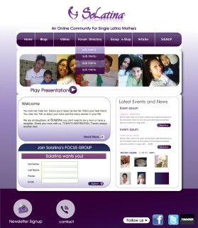 Web Design entry 99209 submitted by treesti to the Web Design for SoLatina.com run by SoLatina_Admin