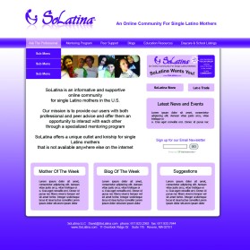 Web Design entry 99211 submitted by jojomarie to the Web Design for SoLatina.com run by SoLatina_Admin