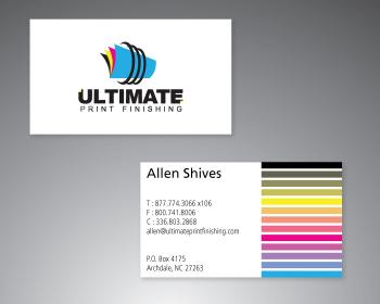 Business Card & Stationery Design entry 101168 submitted by prescott_hugues to the Business Card & Stationery Design for www.ultimateprintfinishing.com run by ashives