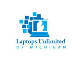 Logo Design entry 105428 submitted by theonedesigner.com to the Logo Design for Laptops Unlimited of Michigan run by laptopsunlimitedmi