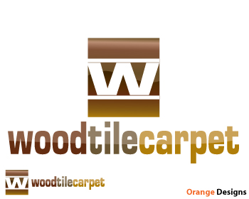 Logo Design entry 111012 submitted by orangedesigns to the Logo Design for woodtilecarpet.com run by thecarpetguy