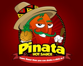 Logo Design entry 111934 submitted by madeyalook to the Logo Design for Pinata Hot Sauce run by toohotforpants