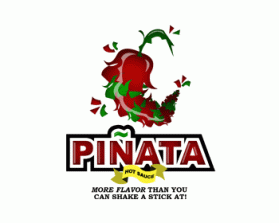 Logo Design entry 111939 submitted by rachoud to the Logo Design for Pinata Hot Sauce run by toohotforpants