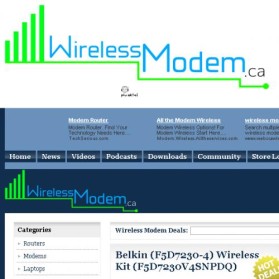 Logo Design entry 20094 submitted by runeking500 to the Logo Design for WirelessModem.ca run by Canlogo9