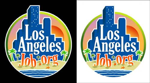 Logo Design entry 20586 submitted by runeking500 to the Logo Design for LosAngelesJob.org run by Canlogo9