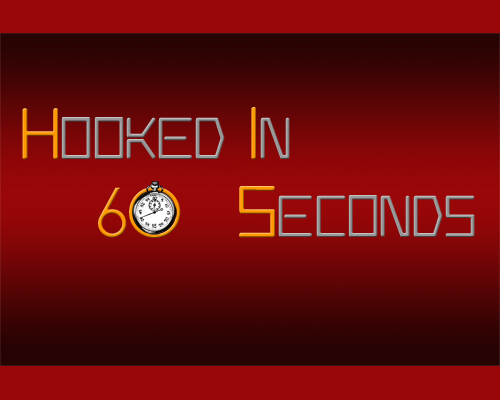 Logo Design entry 20905 submitted by blueblu to the Logo Design for Hooked In 60 Seconds run by scriptdoc