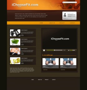 Web Design entry 134503 submitted by maadezine to the Web Design for iChooseFit.com run by iEMBARQ