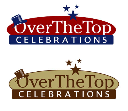 Logo Design entry 21534 submitted by woosh design to the Logo Design for Over the top celebrations run by jumpjet