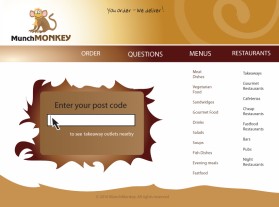 Web Design entry 135840 submitted by Rascal to the Web Design for Branded Monkey and Website Screens run by ideaexpert