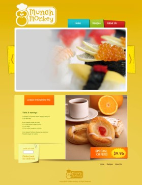 Web Design entry 135841 submitted by Rascal to the Web Design for Branded Monkey and Website Screens run by ideaexpert