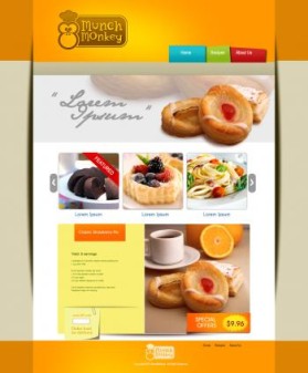 Web Design entry 135842 submitted by Rascal to the Web Design for Branded Monkey and Website Screens run by ideaexpert