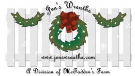 Logo Design entry 21848 submitted by monkeydesigns4u to the Logo Design for Jen's Wreaths run by softballjenny