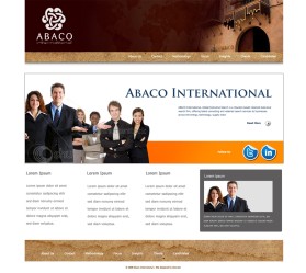 Web Design entry 138597 submitted by webagain to the Web Design for ABACO International  website run by ABACO International