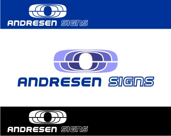 Logo Design entry 144270 submitted by Novotny to the Logo Design for Andresen Signs run by Aric Andresen