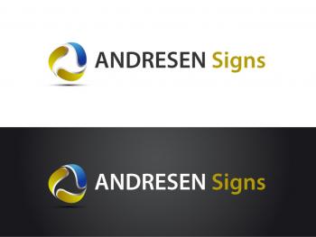 Logo Design entry 144270 submitted by anshu_0590 to the Logo Design for Andresen Signs run by Aric Andresen