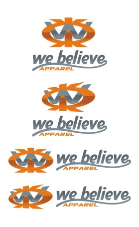 Logo Design entry 22965 submitted by hkc design to the Logo Design for We Believe Apparel, LLC run by We Believe Apparel