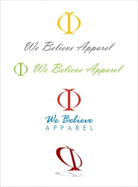 Logo Design Entry 23034 submitted by asti to the contest for We Believe Apparel, LLC run by We Believe Apparel