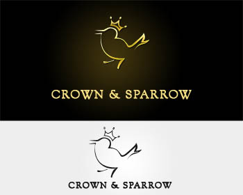 Logo Design entry 146687 submitted by bluewhale to the Logo Design for Crown and Sparrow, LLC run by crownandsparrow