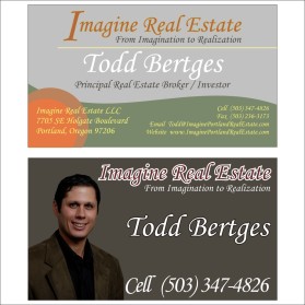 Business Card & Stationery Design entry 149685 submitted by saifai to the Business Card & Stationery Design for Imagine Real Estate run by toddbertges