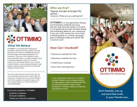 Brochure Design entry 150028 submitted by maadezine to the Brochure Design for OTTIMMO - Education for tomorrow run by seema