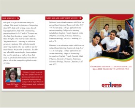 Brochure Design entry 150029 submitted by maadezine to the Brochure Design for OTTIMMO - Education for tomorrow run by seema