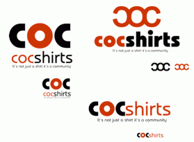 Logo Design entry 14131 submitted by abhi3d to the Logo Design for COCShirts.com run by cocshirts
