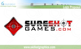 Logo Design entry 23674 submitted by mahmur to the Logo Design for sureshotgames.com run by jcm