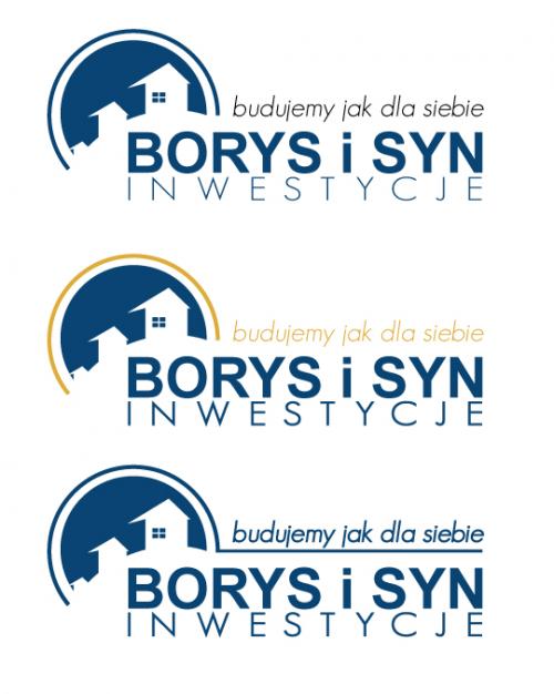 Logo Design entry 23890 submitted by rmvision to the Logo Design for BORYS I SYN INWESTYCJE run by dawidborys