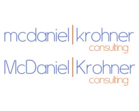 Logo Design entry 161942 submitted by Ramon Baca to the Logo Design for McDaniel Krohner Consulting run by jkrohner