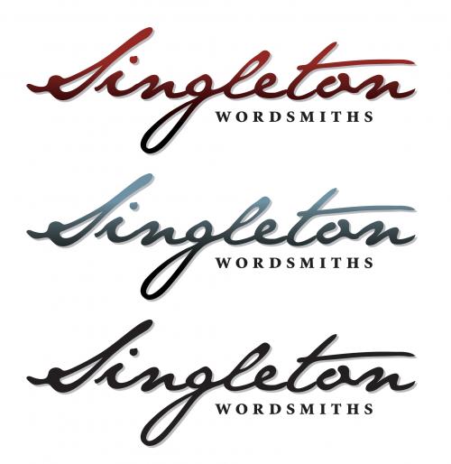 Logo Design entry 24813 submitted by noitcefrep to the Logo Design for Singleton Wordsmiths run by Singleton Wordsmiths