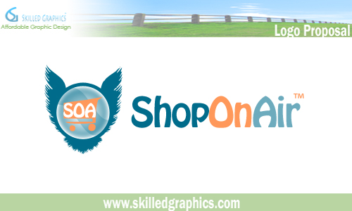 Logo Design entry 25085 submitted by simplyg123 to the Logo Design for ShopOnAir run by Qoofer
