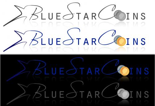 Logo Design entry 25495 submitted by xiphos to the Logo Design for Blue Star Coins run by BlueStarCoins