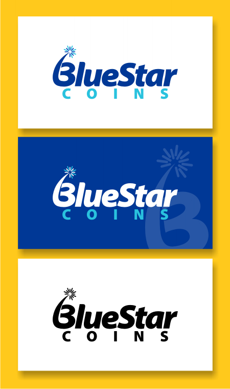 Logo Design entry 25495 submitted by bogglins to the Logo Design for Blue Star Coins run by BlueStarCoins