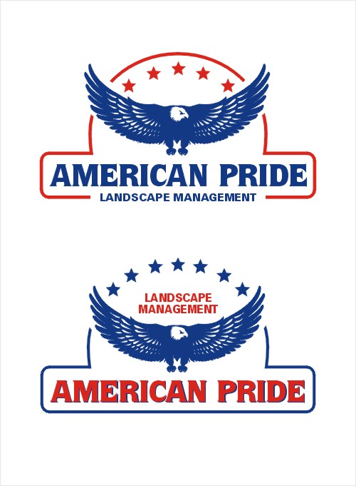 Logo Design entry 27082 submitted by mahmur to the Logo Design for American Pride Landscape Management run by krameybrim